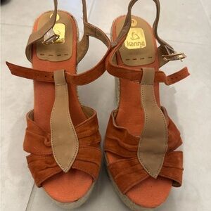 Coral espadrilles